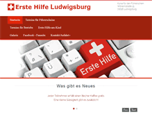 Tablet Screenshot of erste-hilfe-ludwigsburg.com